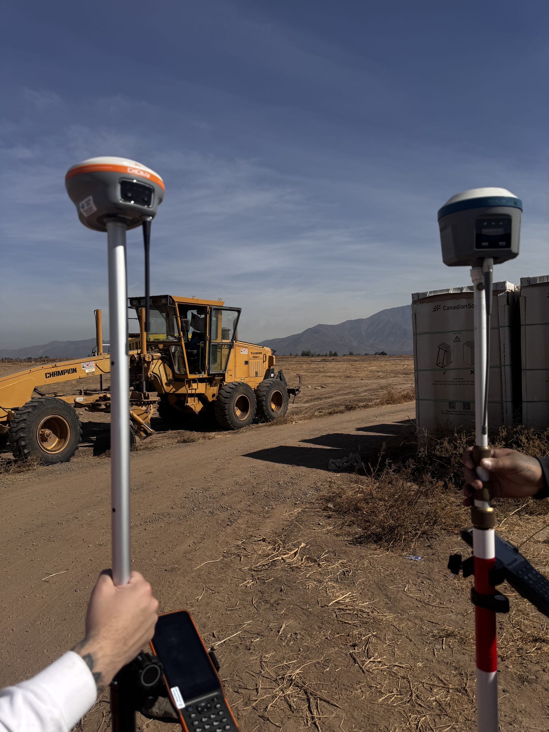 Topografía con GNSS en Aguas Claras